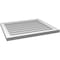 Ekena Millwork Vertical Surface Mount PVC Gable Vnt: Non-Functional, w/2"W x 1-1/2"H, Brickmould Frame, 26"W x 22"H GVPVE26X2202SN - alternate 4